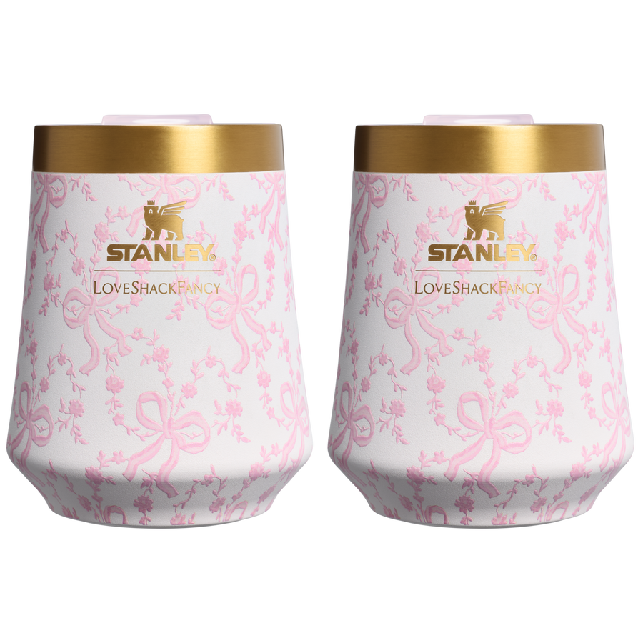 Stanley 1913 x LoveShackFancy Holiday The Reserve Wine Tumbler Set | 11 OZ (2-pack)